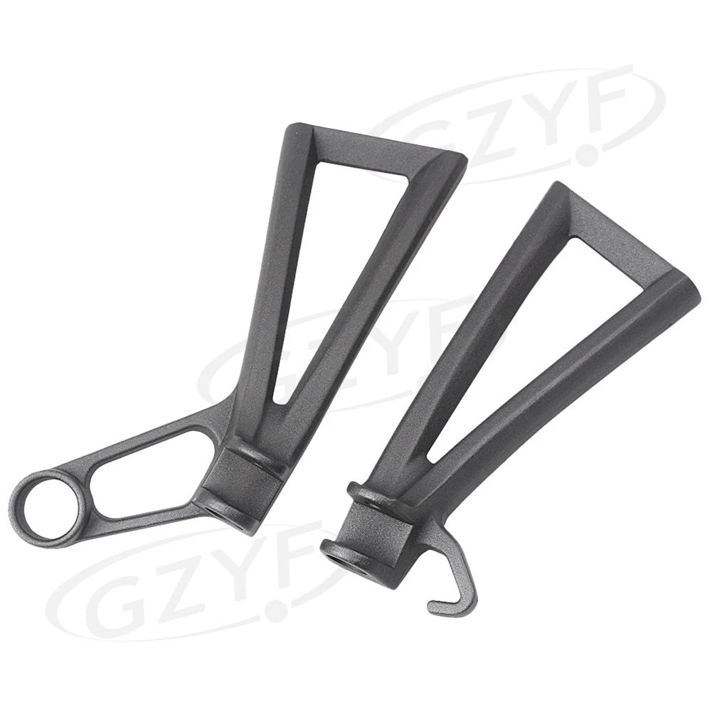 1x Rear Footrest Assembly Kit W/ Foot Pegs For Yamaha YZF R6 2003-2005 Black