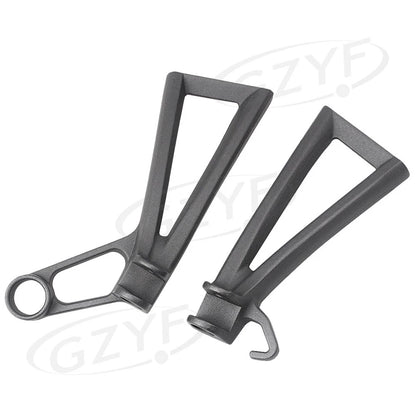 1x Rear Footrest Assembly Kit W/ Foot Pegs For Yamaha YZF R6 2003-2005 Black