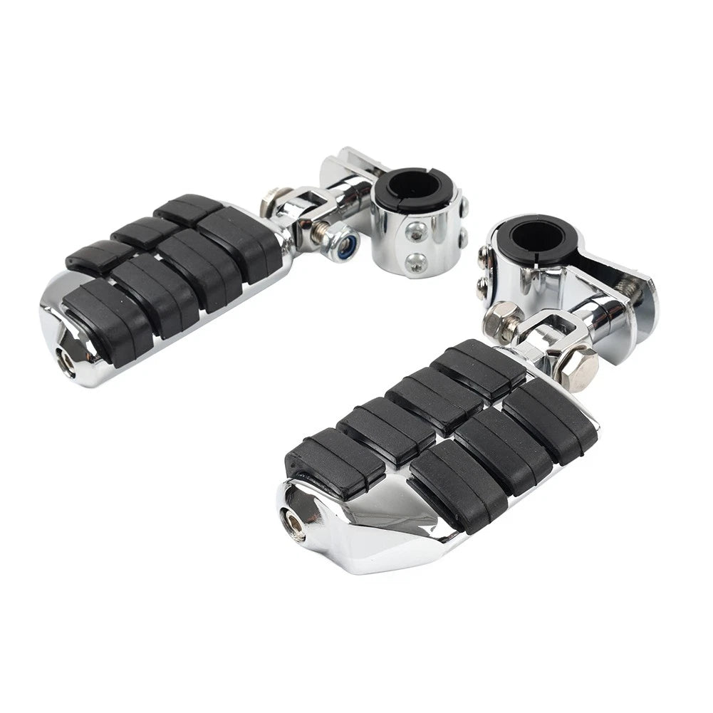 Universal Motorcycle Footpegs Highway Pegs Foot Rest 1-1/4" For Harley Fit Honda
