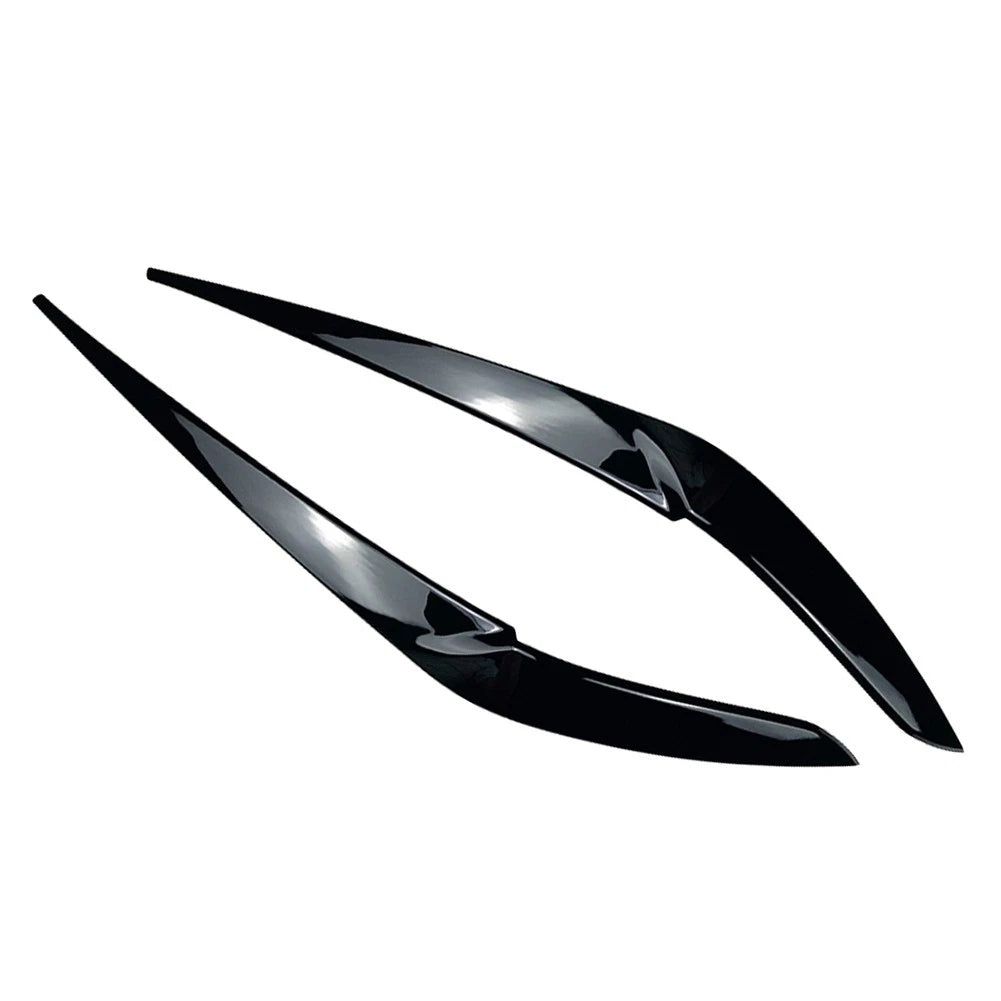 Glossy Black Front Fog Light Eyebrow Cover For BMW X5 2018-22 For BMW X6 2019-22
