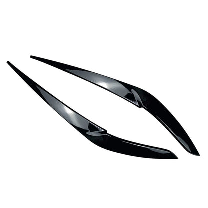 Glossy Black Front Fog Light Eyebrow Cover For BMW X5 2018-22 For BMW X6 2019-22
