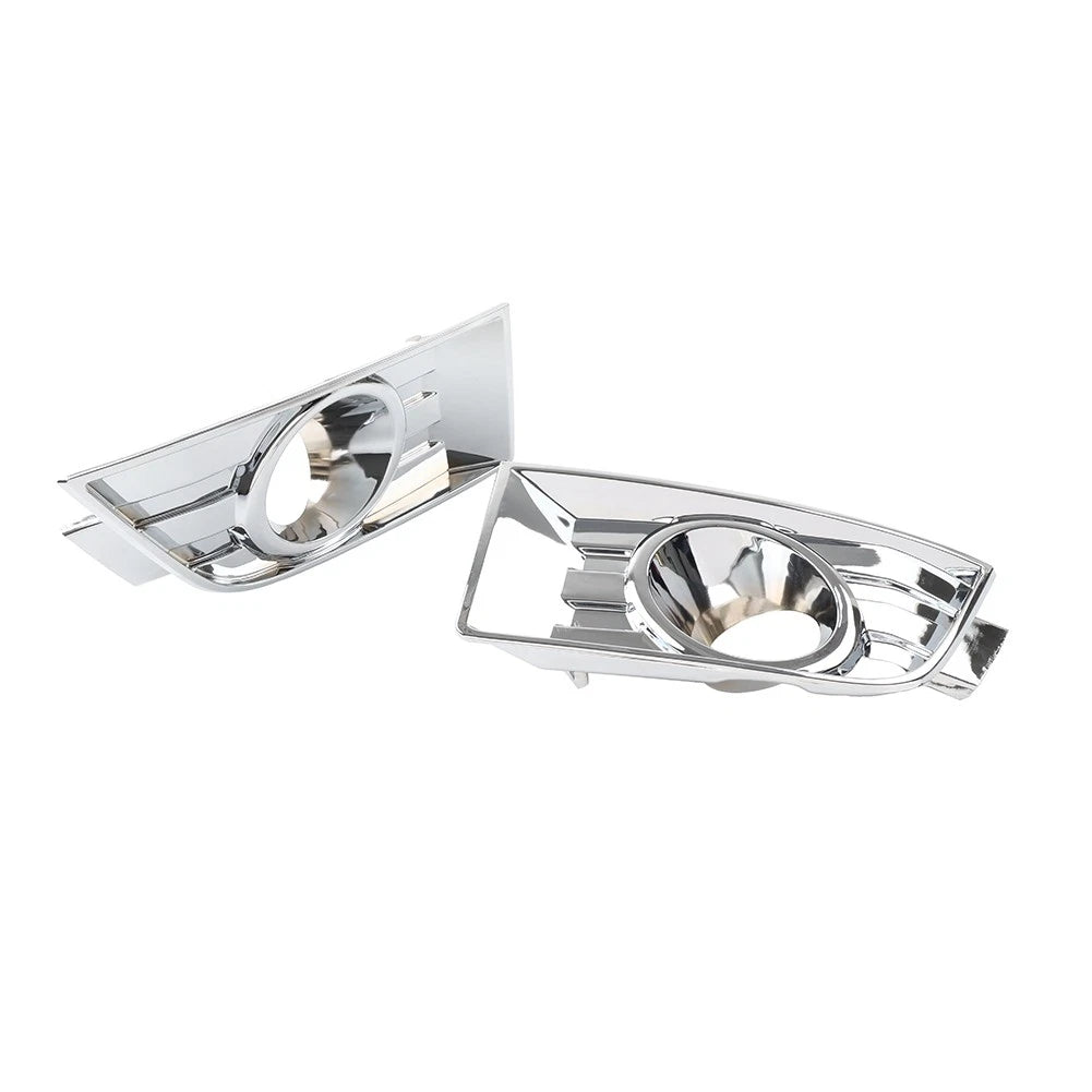 2pcs Front Bumper Fog Light Bezel Chrome Left Right For Ford Edge 2007-2010