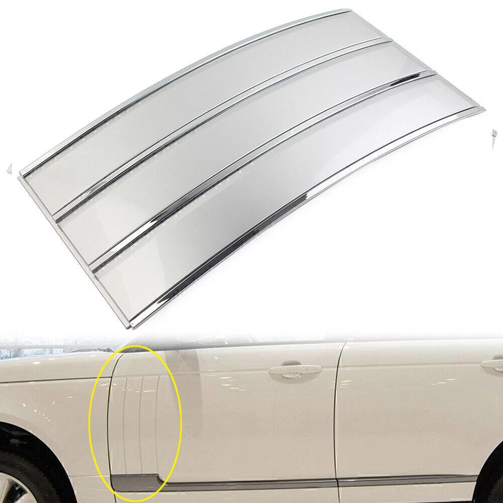 Left Side Vent Grille Fender Frame Silver For Land Rover Range Rover 2013-17 USA