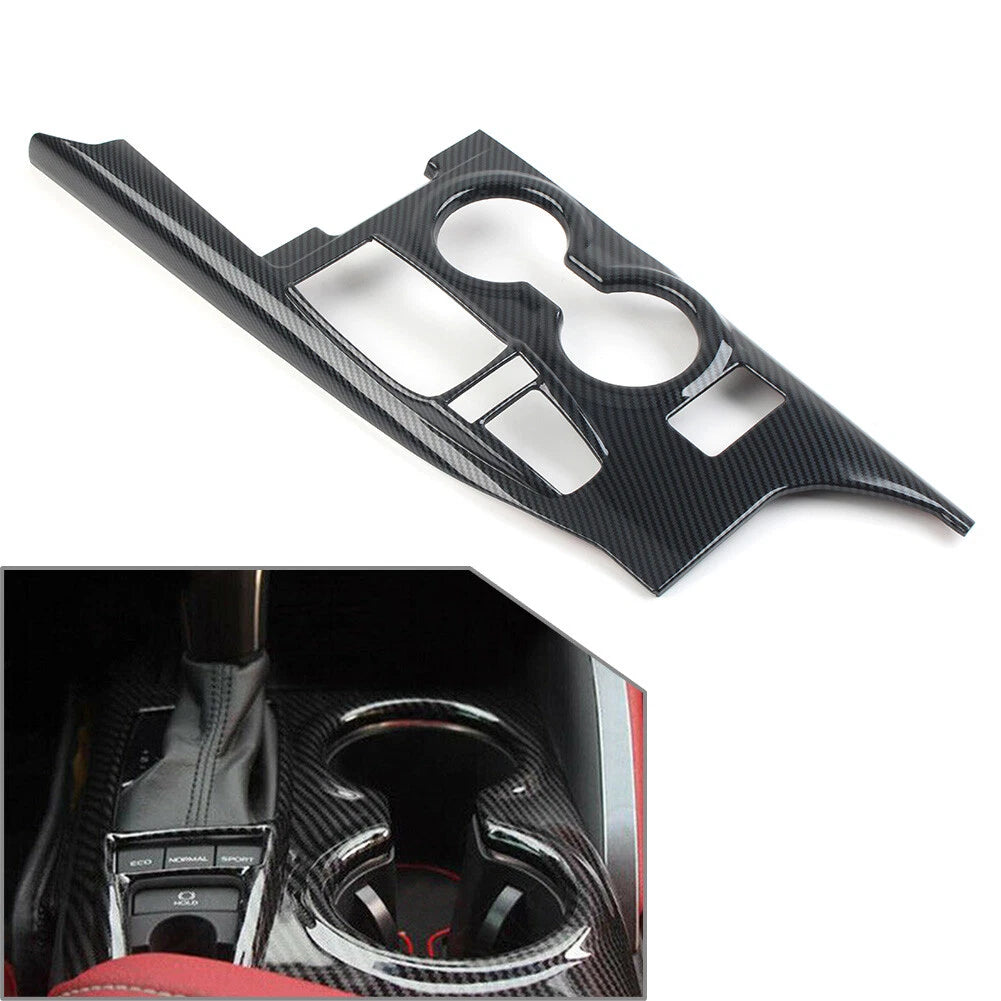 Carbon Fiber Interior Gear Shift Box Panel Cover Trim For Toyota Camry 2018-2020