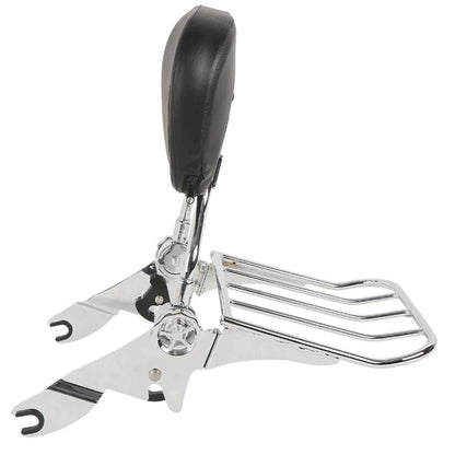 Sissy Bar Backrest Rack & Docking Kit Fit For Harley Touring Street Glide 14-24