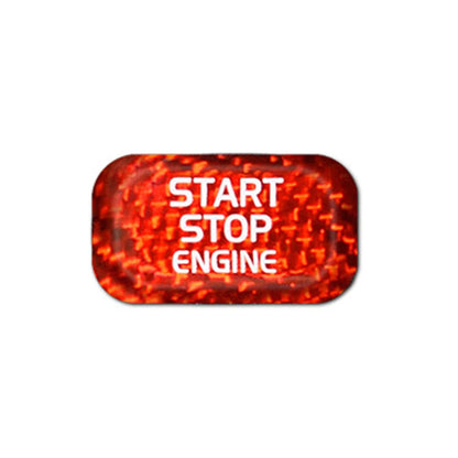 Carbon Engine Start Stop Button Sticker For Volvo V40 V60 S60L S60 XC60 S80L Red