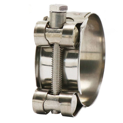 Motorcycle Exhaust Pipe Clamp 40mm-43mm Stainless Steel Muffler Fixed Caliper US