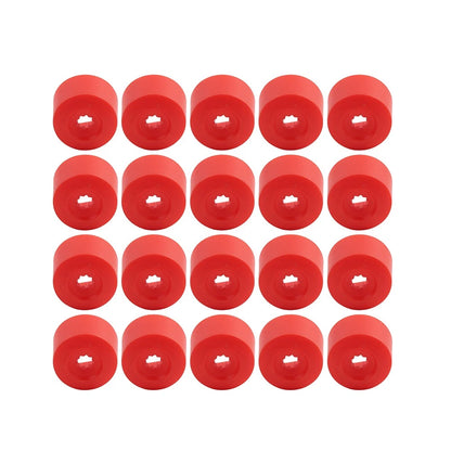 20x 17mm Car Wheel Lug Nut Bolt Cover Caps For Volkswagen Golf Passat Beetle Red