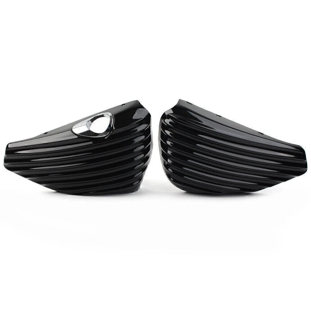 Left & Right Side Oil Tank Battery Cover Fit Harley Sportster XL883 XL1200 04-13