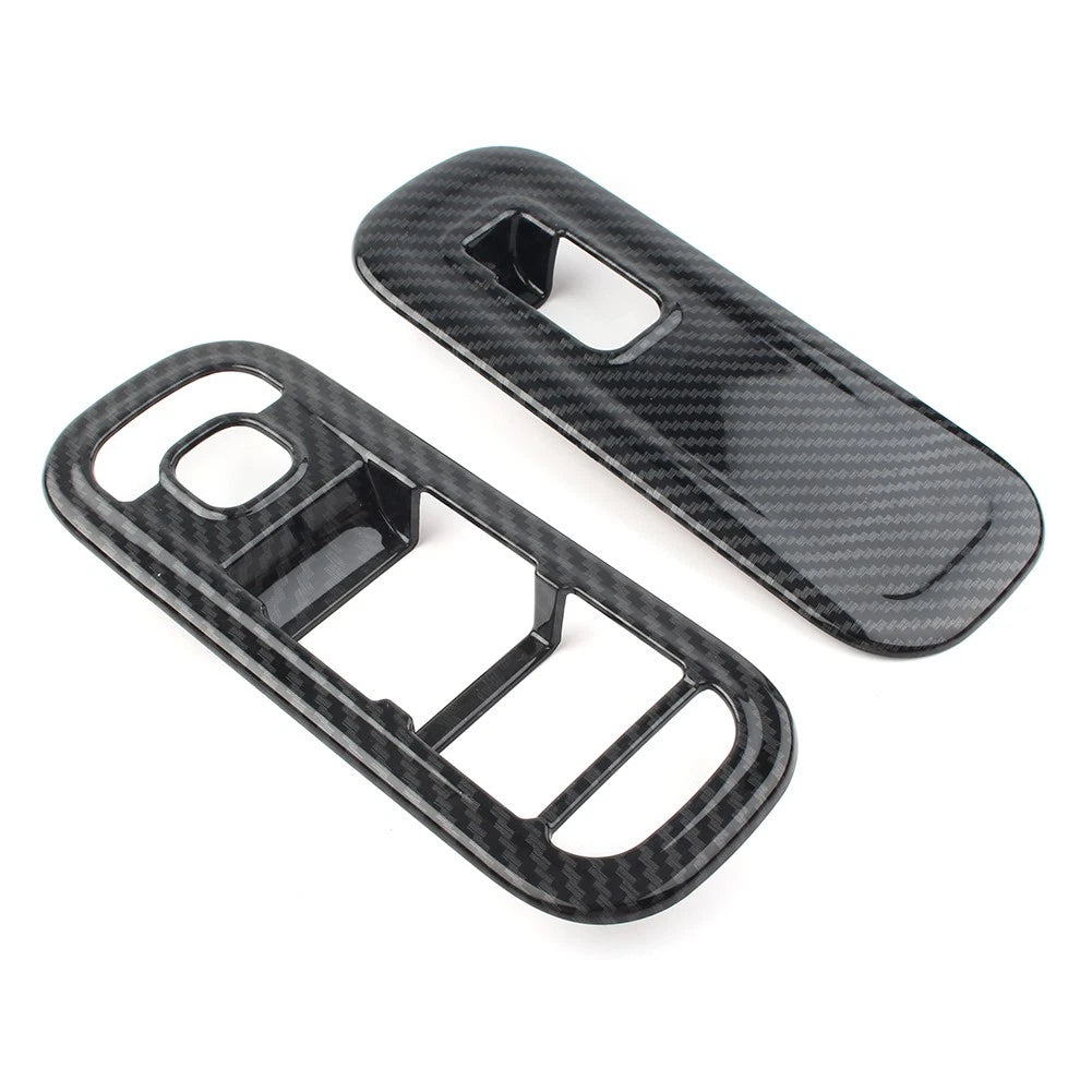 Carbon fiber Door Window Switch Cover Trims For 2019 Mercedes-Benz A-Class