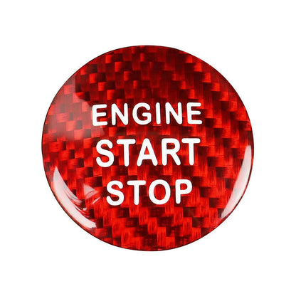 Engine Start Stop Button Cover For LEXUS IS250 350 2006-2013 Carbon Fiber Red