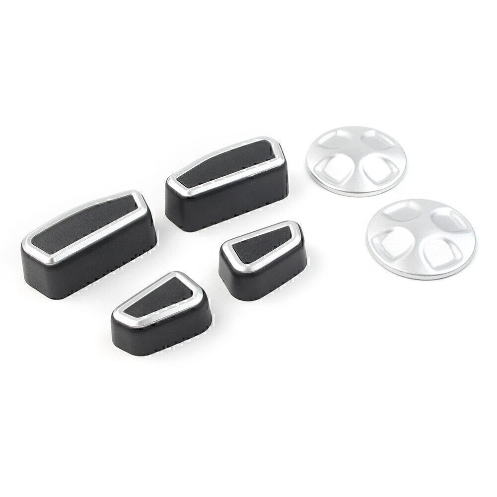 Inner Car Seat Adjustment Button Trim Cover 6pcs For Alfa Romeo Giulia 2017-2021
