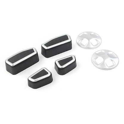 Inner Car Seat Adjustment Button Trim Cover 6pcs For Alfa Romeo Giulia 2017-2021