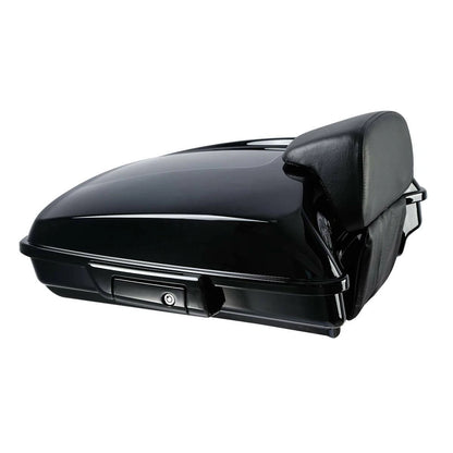 Black Razor Trunk Pad Mount Rack Base Plate Fit For Harley Touring Glide 2014-26