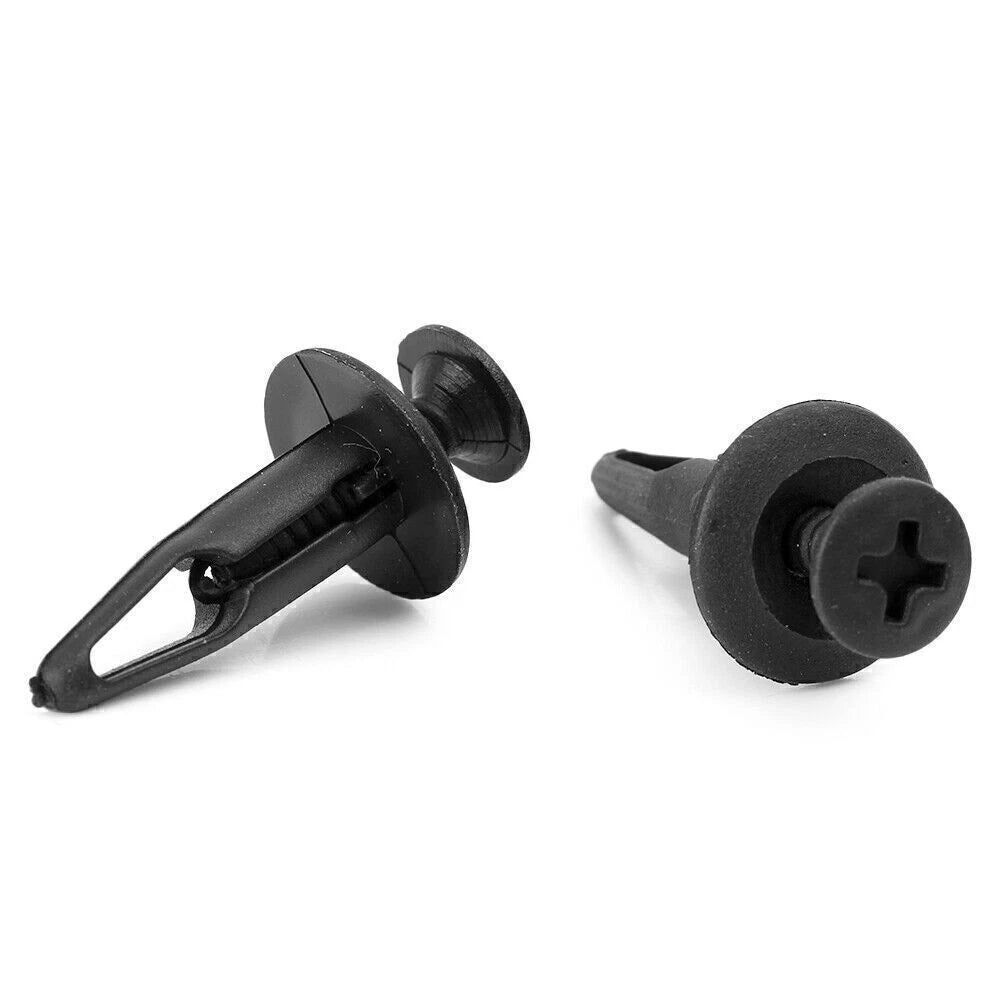 100pcs Car Body Push Pin Rivet Retainer Fastener Bumper Clip For Ford US