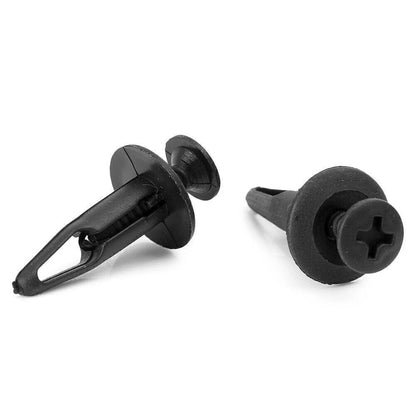 100pcs Car Body Push Pin Rivet Retainer Fastener Bumper Clip For Ford US