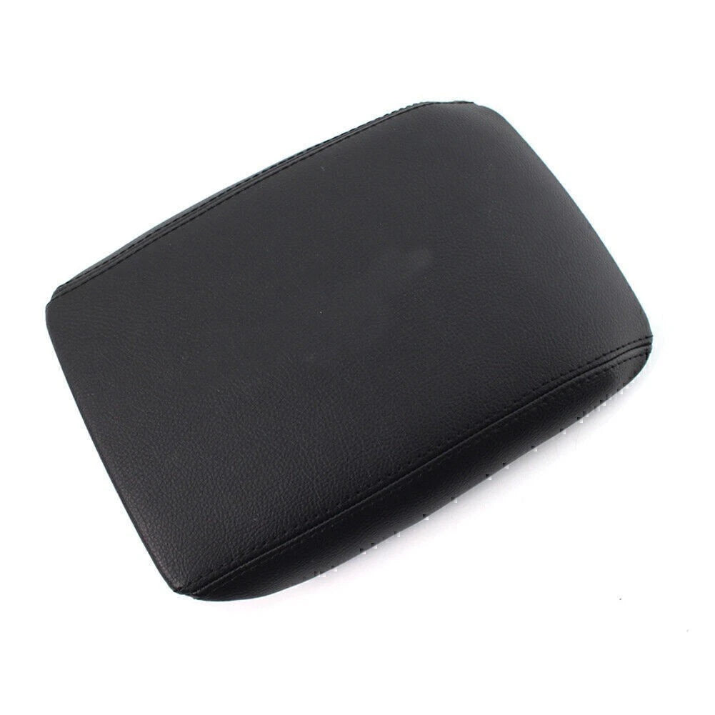 Center Console Lid Armrest Cover Leather For AUDI A4 A5 B8 2008-2016 Black Car