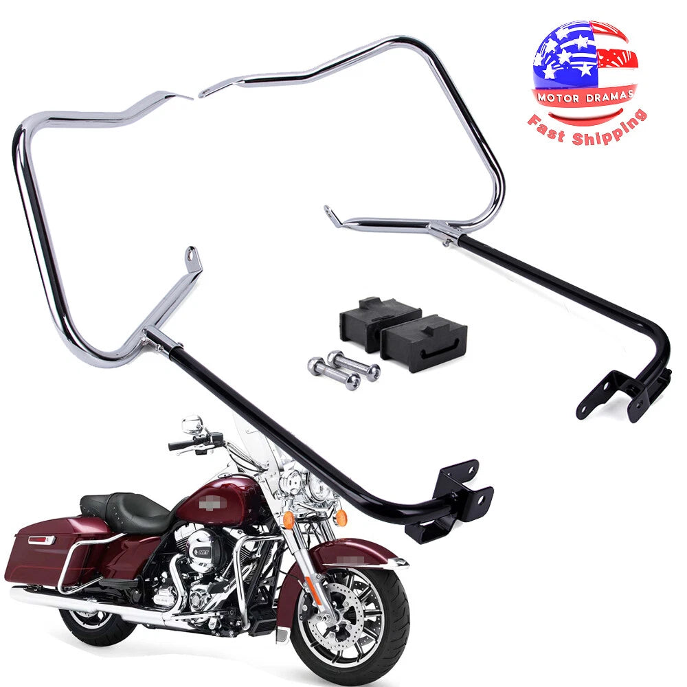 Saddlebag Bracket Guard Bars For Harley Touring Street Road Glide FLHX 2014-2023