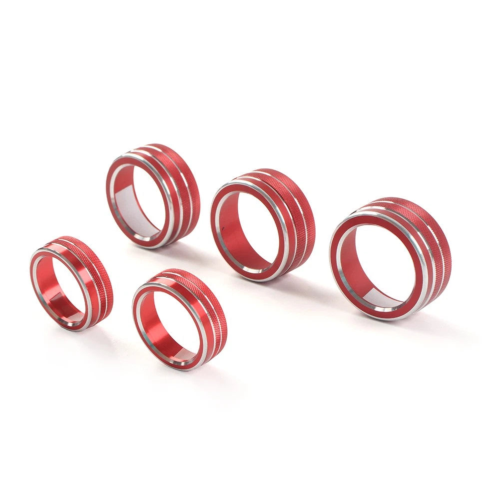 Control Switch Knob Ring Cover Trim For Honda Accord 10th Generation 2018-22 Red