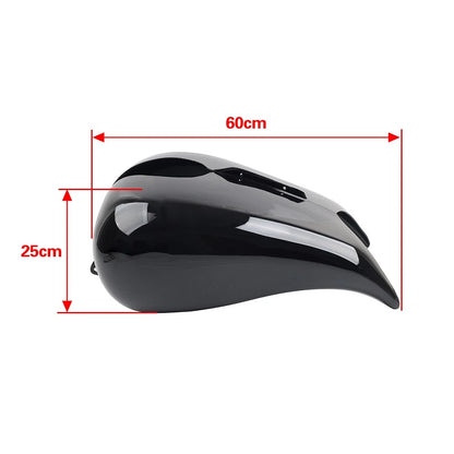 Stretched Tank Cover Gallon Fuel Shroud For Harley Street Road Glide 2009-2023