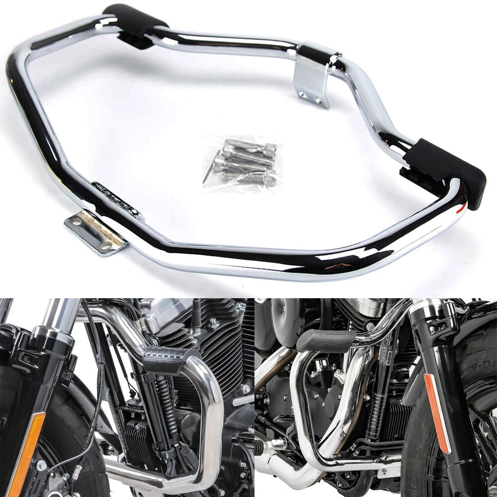 Mustache Engine Guard Highway Crash Bar For Harley Sportster Iron 883 1200 04-21