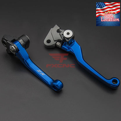 For YZ80 YZ85 2001-2014 CNC Pivot DirtBike Brake Clutch Levers YZ Logo 2008 2012
