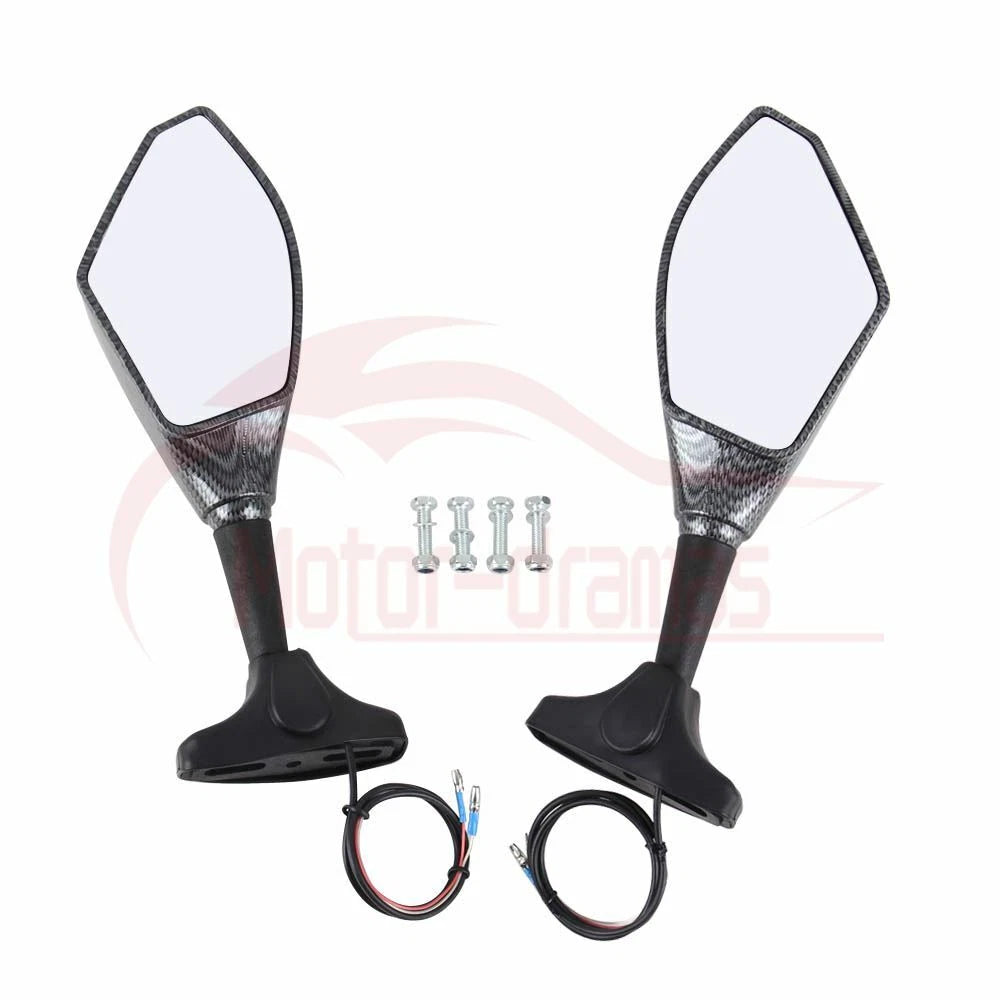 CUSTOM MOTORCYCLE LED TURN SIGNAL MIRRORS SMOKE For Yamaha YZF600R FZ6R R6 US