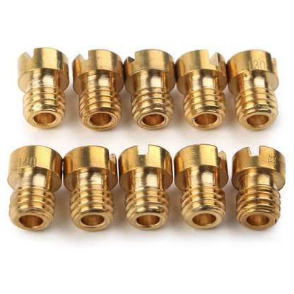 M5 Thread Motorcycle Main Jet Kit Carburetor 100-140 Size Injector Nozzle US