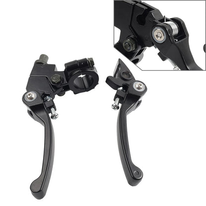 Brake Clutch Levers Black For Dirt Bike 50cc 125cc 22mm 7/8 Inch Handlebar