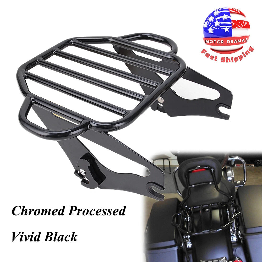 Two Up Tour Pak Luggage Rack For Harley Street Electra Glide Road King 2009-2022