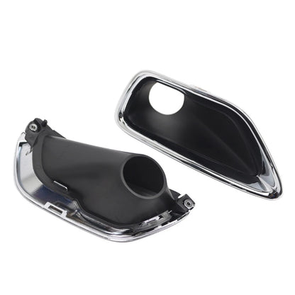 1 Pair Fog Light Lamp Cover Bezel Chrome Trim For Jeep Grand Cherokee 2017-2021