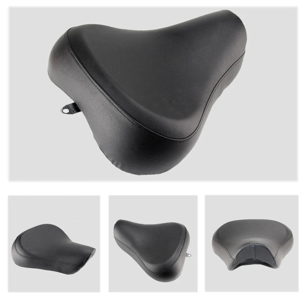 Front Driver Solo Seat Leather For Harley Sportster XL1200 883 72 48 1983-2003