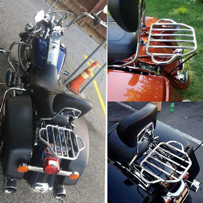Detachable Two-Up Luggage Rack For Harley Touring Road King Street Glide 09-22