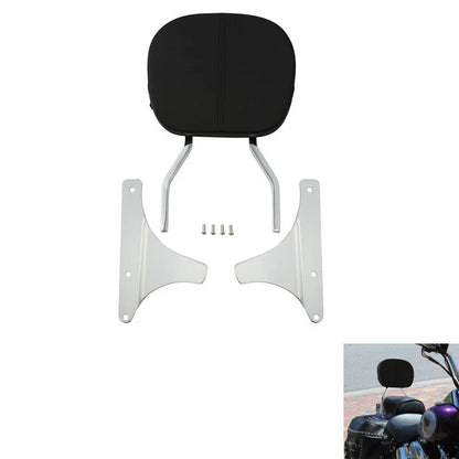 Chrome Low Backrest Sissy Bar Fit For Harley Softail FLST FLSTC FLSTNSE 84-17 US