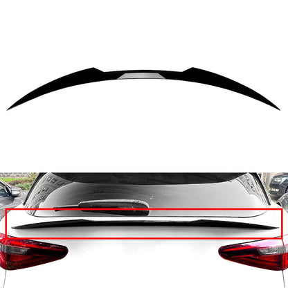 Glossy Black Rear Trunk Middle Spoiler Wing For Alfa Romeo Stelvio 2017-2024