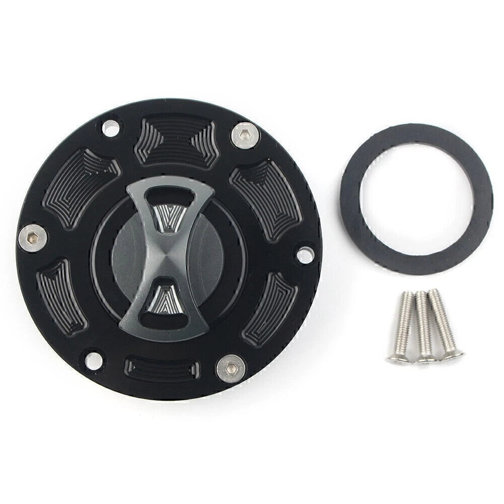 1x Titanium Fuel Gas Tank Cap Aluminum For Kawasaki Ninja 250R EX250 EX300 13-14