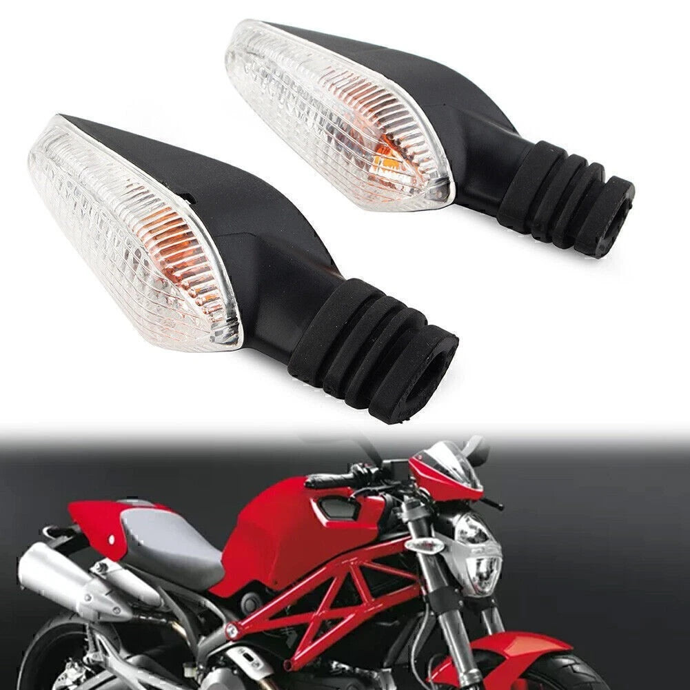 Clear Blinker Lamp Turn Signal Indicator Light For Ducati Monster 695 696 796
