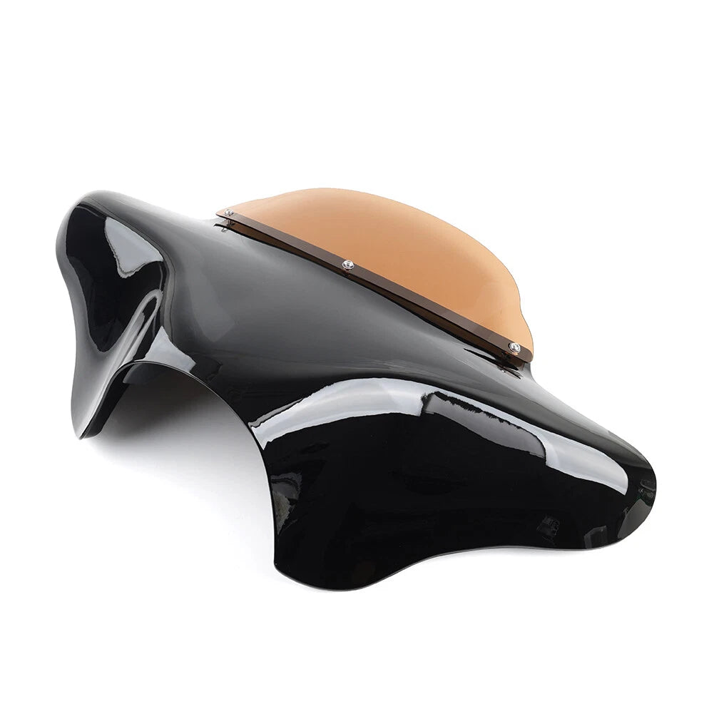 Front Outer Batwing Fairings Fit Harley Touring Road King Softail Glossy Black