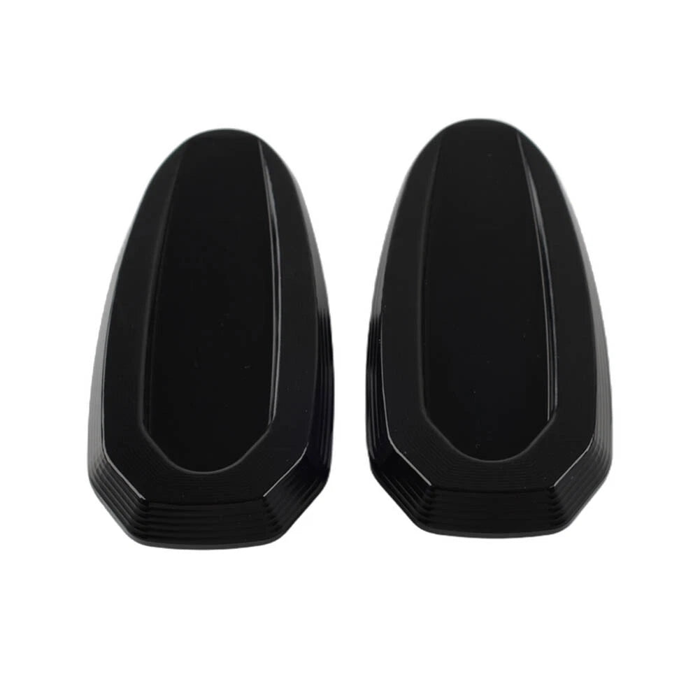 Pair Rearview Mirror Block Off Base Plates Cover For BMW S1000RR  2020-23 Black