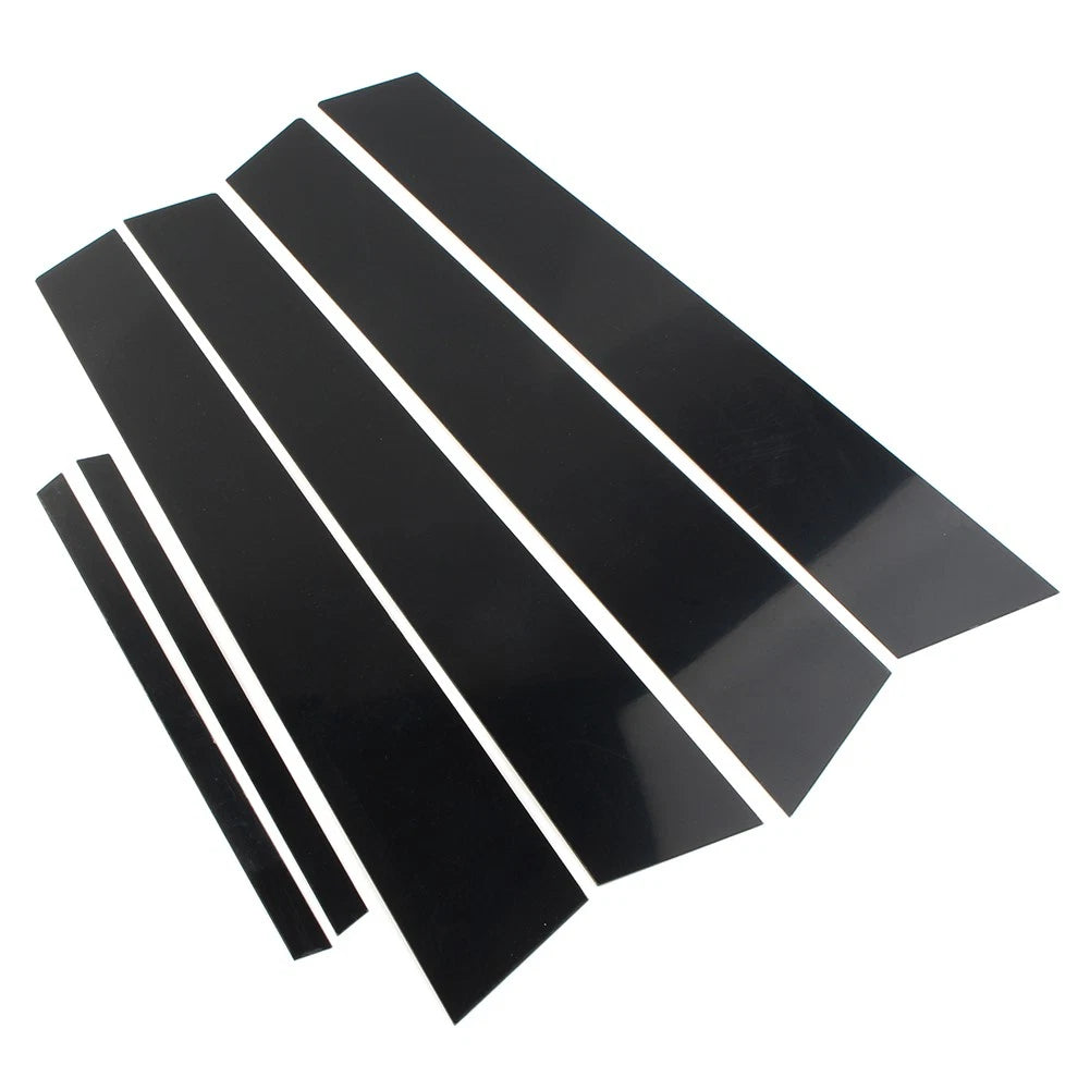 6pc Door Trim Cover Kit  Black Pillar Posts For Honda Civic 2006-2011 (4dr)