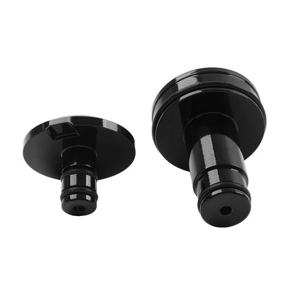 Black Front Axle Nut Caps Cover For Softail Low Rider ST FXLRST 2022-2026