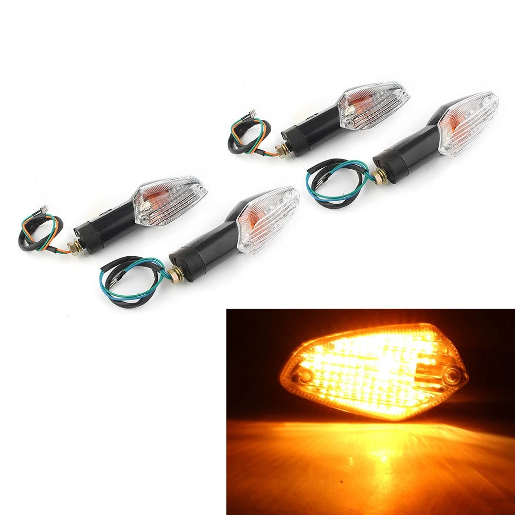 2Pair Indicators Front & Rear Turn Signal Light for Honda CBF125 2009-2016 Clear