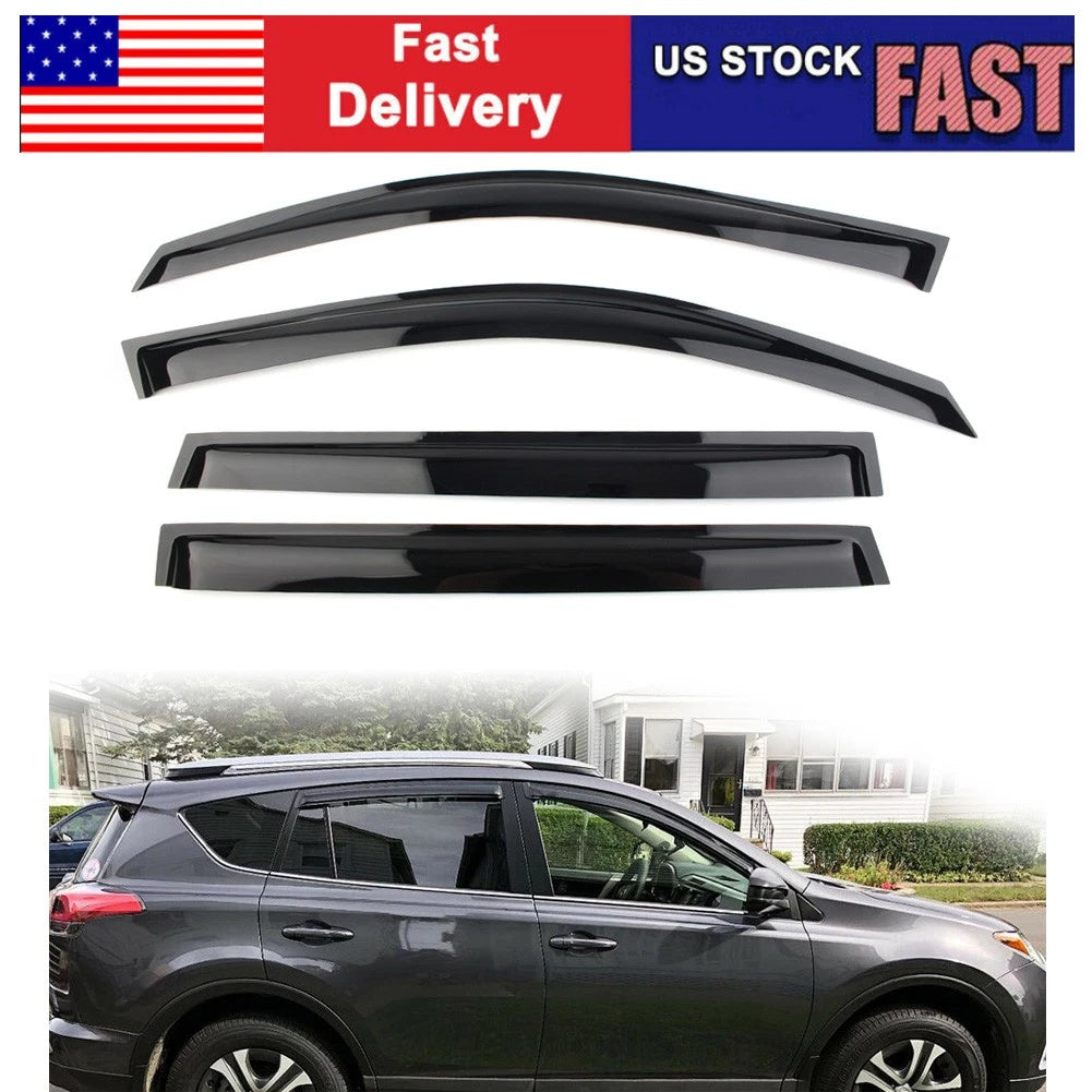 Side Window Visors Vent Sun Rain Deflector Guard For Toyota RAV4 2008-2013 2009