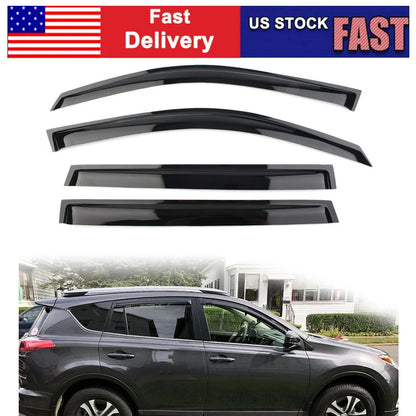 Side Window Visors Vent Sun Rain Deflector Guard For Toyota RAV4 2008-2013 2009