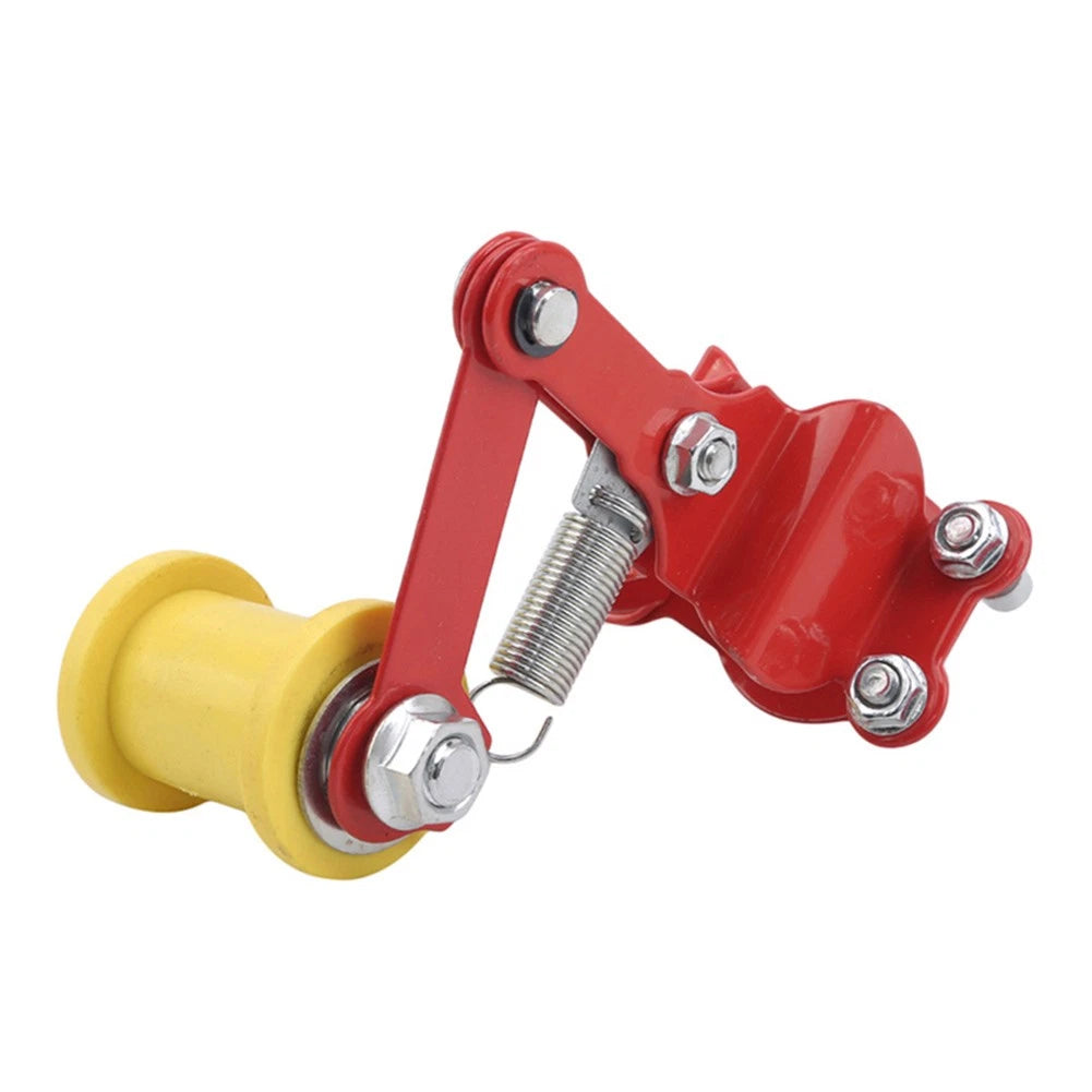 Universal Bolt On Chain Tensioner & Roller Adjuster Motorcycle ATV Dirt Bike Red