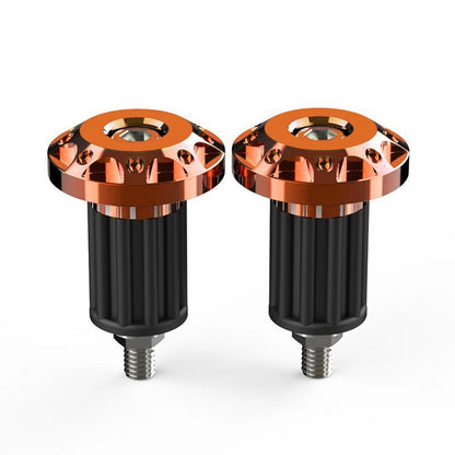 2x 7/8'' Motor Dirt Bike Handlebar Grips Handle Bar End Cap Plugs Slider Orange