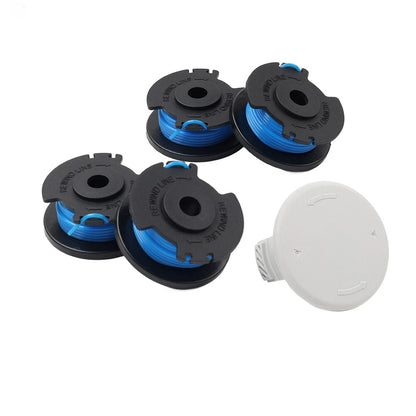 Spools 0.065 4 Pack With Cap Fit for HART Auto-Feed String Trimmers Nylon & ABS