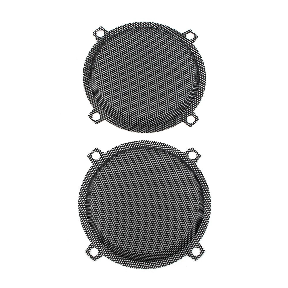 Black Wired Punched Steel Mesh Speaker Grills for Harley Electra Glide