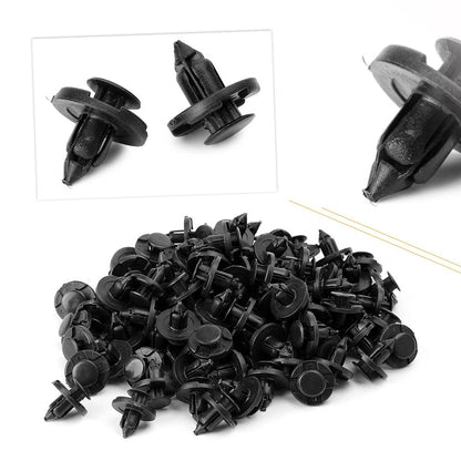 100pcs Trunk Screw Rivets Set Car Bumper Fender For Auto Plastic Fastener Clips