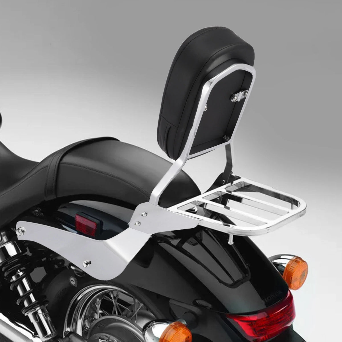 Sissy Bar Back Rest Luggage Rack Fit For Suzuki Intruder/Volusia VL800 2001-2011